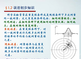 1.2  误差初步知识